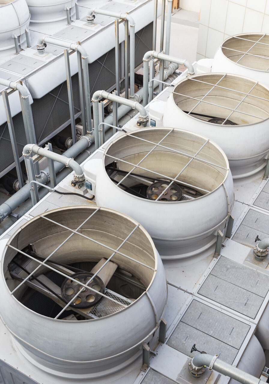 Cooling tower at outdoor